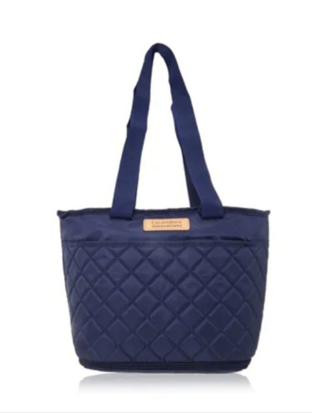 Califirnia Innovations Navy Quilted Lunch Tote Bag